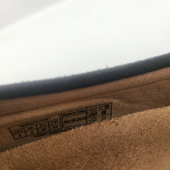 Vionic Womens Sz 8 Norah Suede Moccasin Flats Shoes Loafers Black - Picture 8 of 8